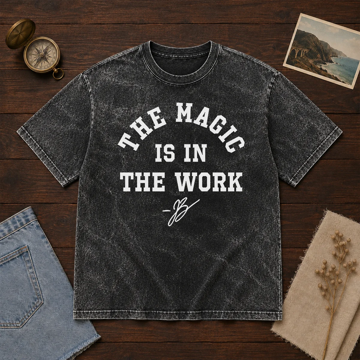 Premium Ben Stiller Jalen Brunson The Magic Is In The Work Signature Shirt - Image 8