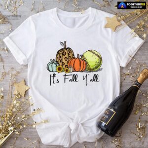 Halloween It’s Fall Y’All Pumpkin Softball T-Shirt