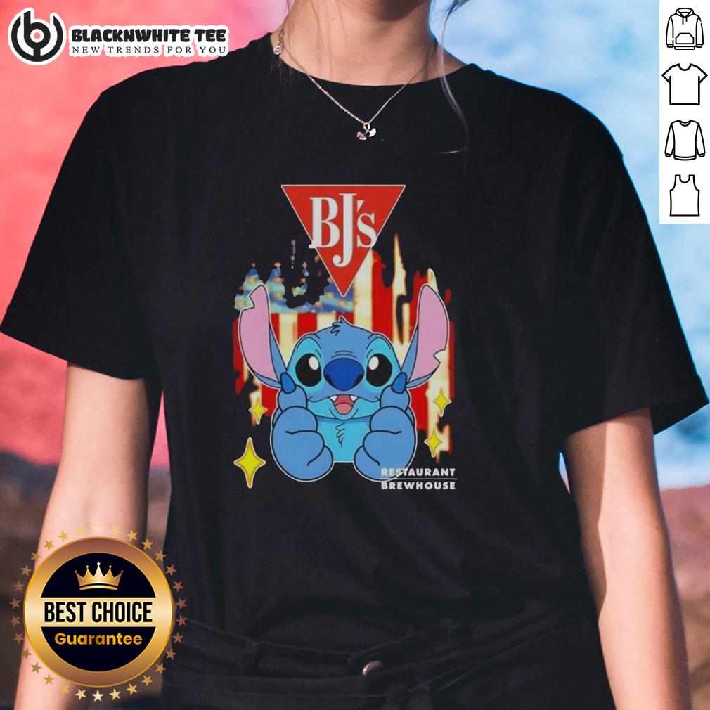 Pretty Stitch Like BJS Restaurants USA Flag T-Shirt - Image 3