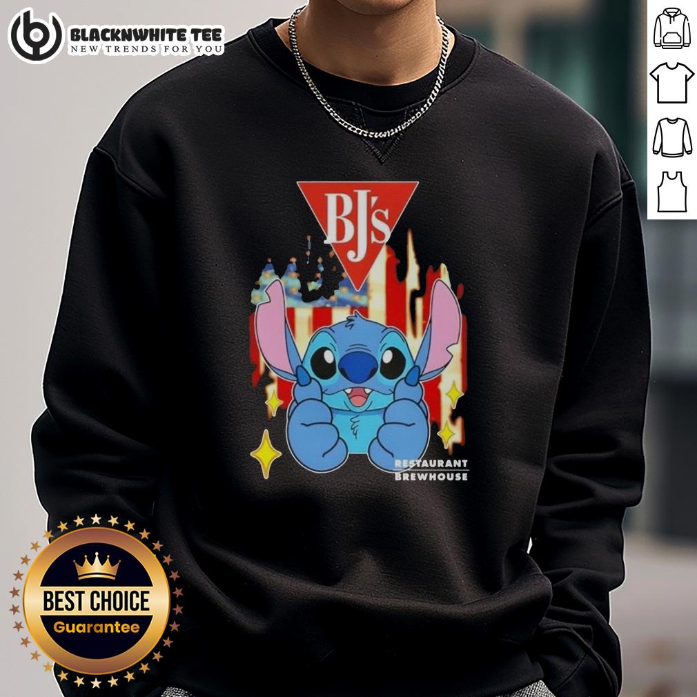 Pretty Stitch Like BJS Restaurants USA Flag T-Shirt - Image 5