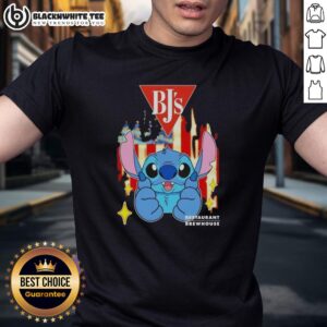 Pretty Stitch Like BJS Restaurants USA Flag T-Shirt