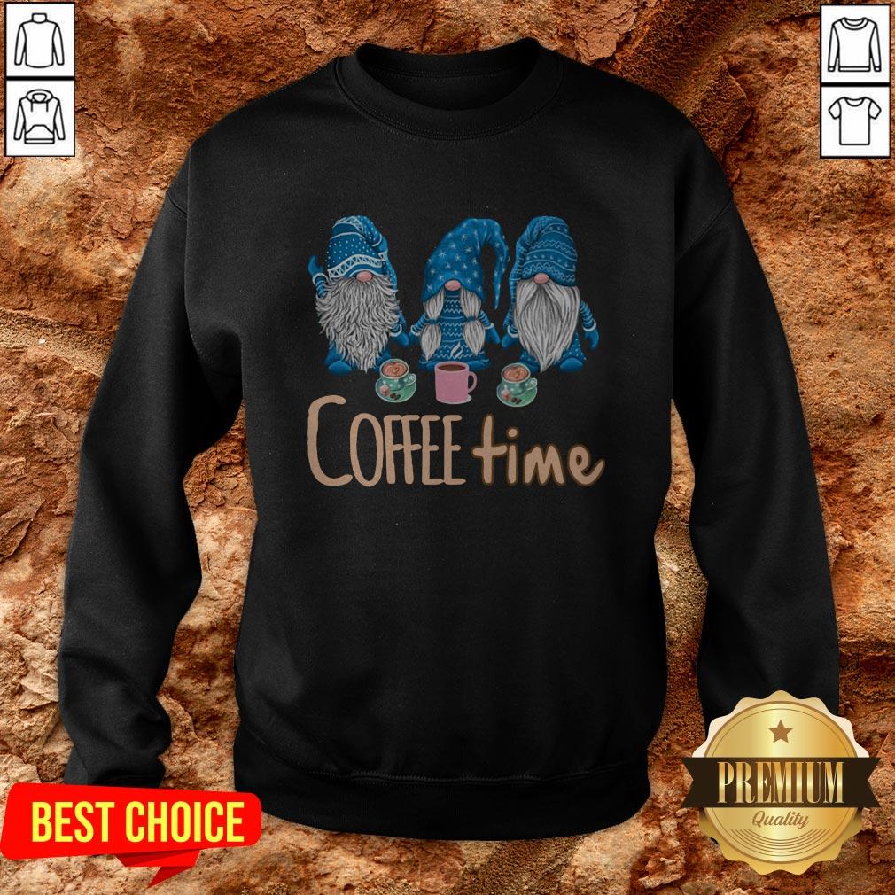 Hot Gnomes Coffee Time Christmas Shirt - Image 4