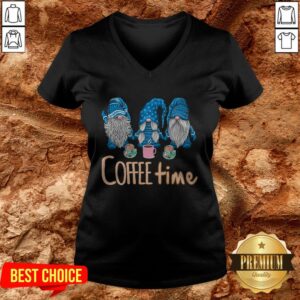 Alternative view of Hot Gnomes Coffee Time Christmas Shirt
