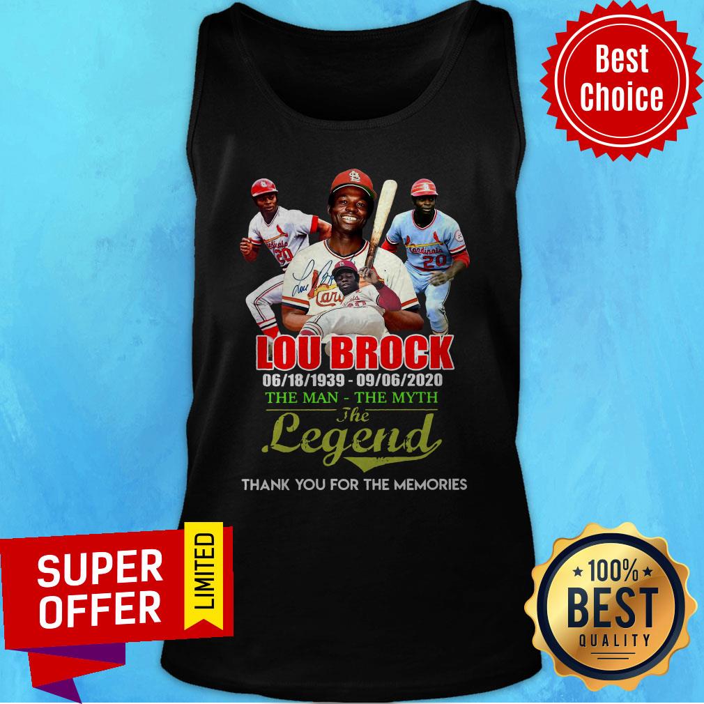 Lou Brock 06-18-1939 – 09-06-2020 The Man The Myth The Legend Thank You For The Memories Signature Shirt - Image 4