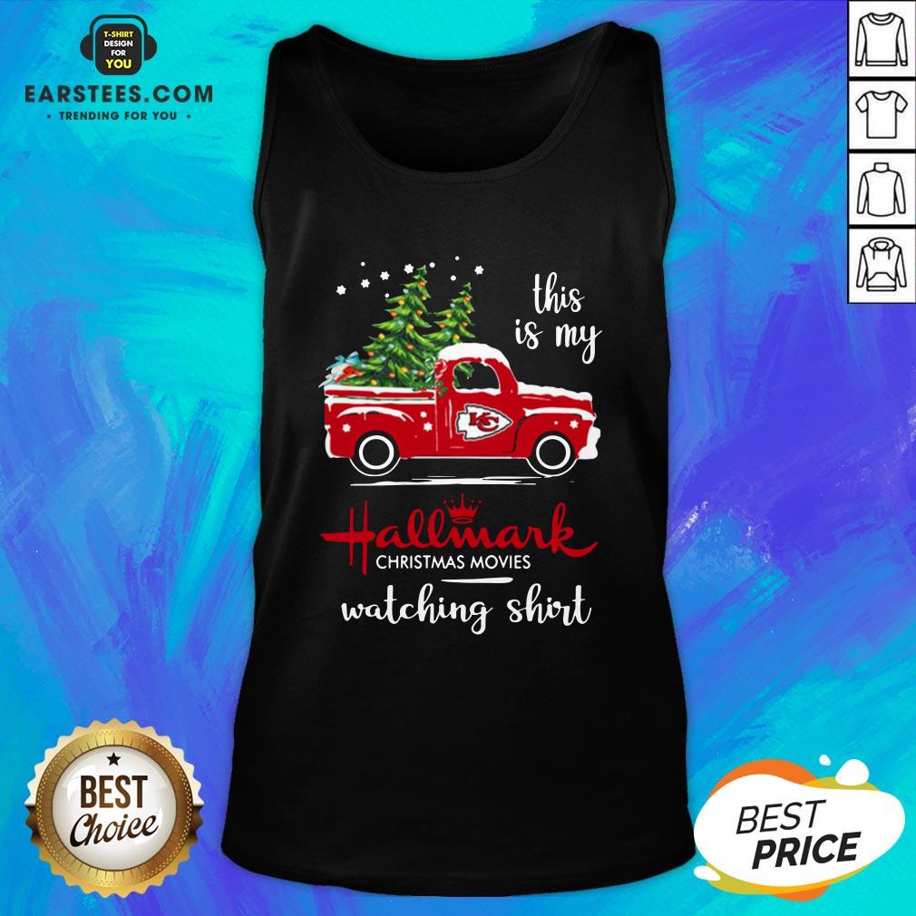Top Kansas City Chiefs This Is My Hallmark Christmas Movies Watching 2021 Shirt - Image 3