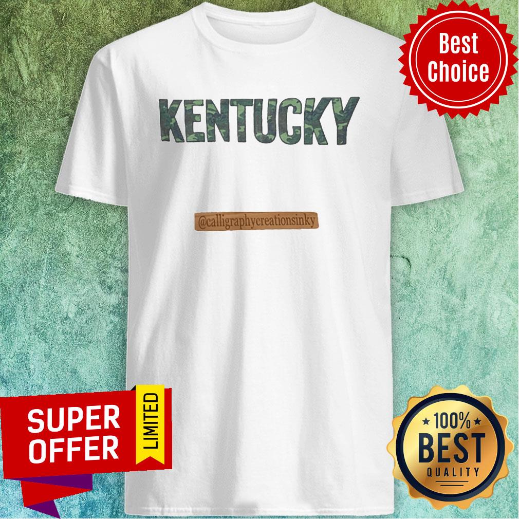 Official Kentucky Calligraphy Creations In Ky Shirt