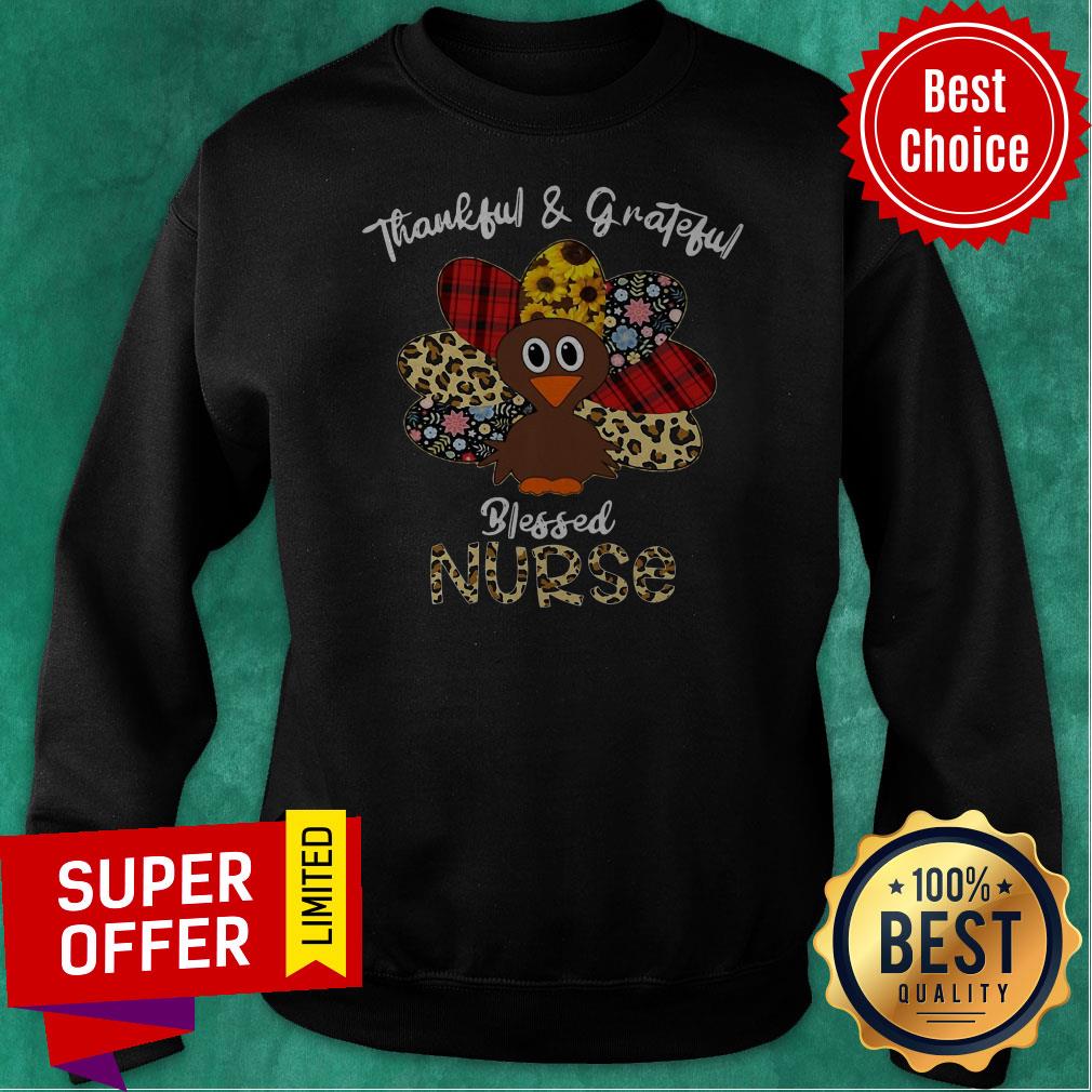 Nice Thankful And Grateful Blessed Nurse Tgb Nurse Shirt - Image 2