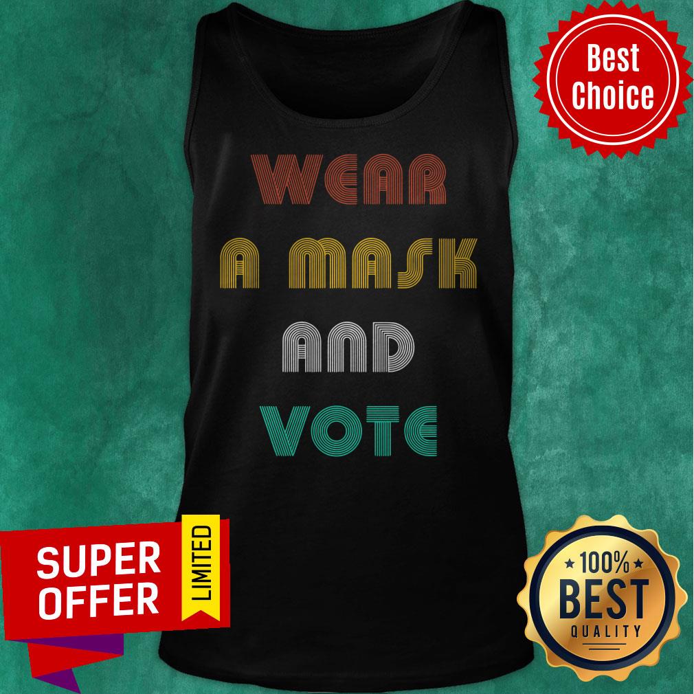 Premium Wear A Mask And Vote Vintage Shirt - Image 5