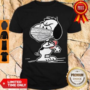 Funny Snoopy Wearing Mask Wash Your Damn Hands Shirt