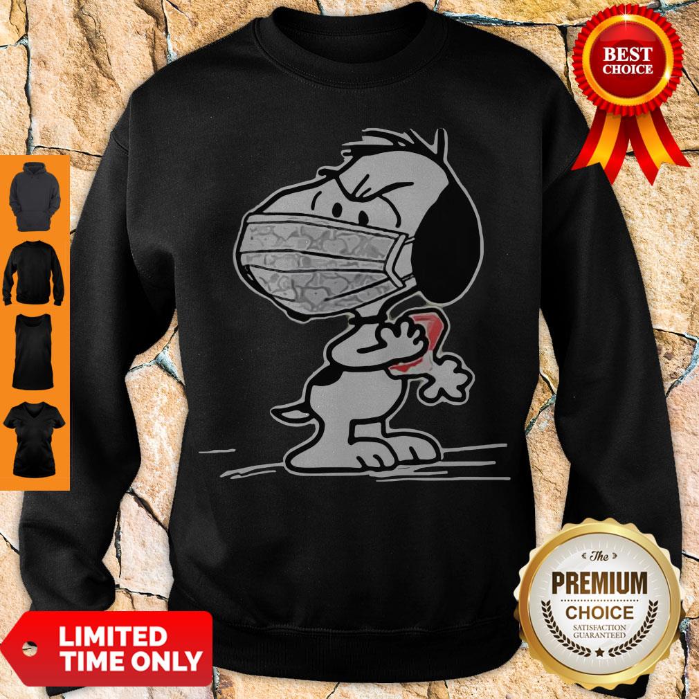 Funny Snoopy Wearing Mask Wash Your Damn Hands Shirt - Image 5