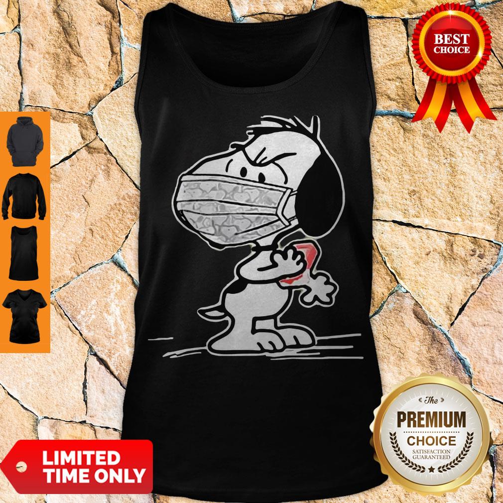 Funny Snoopy Wearing Mask Wash Your Damn Hands Shirt - Image 3