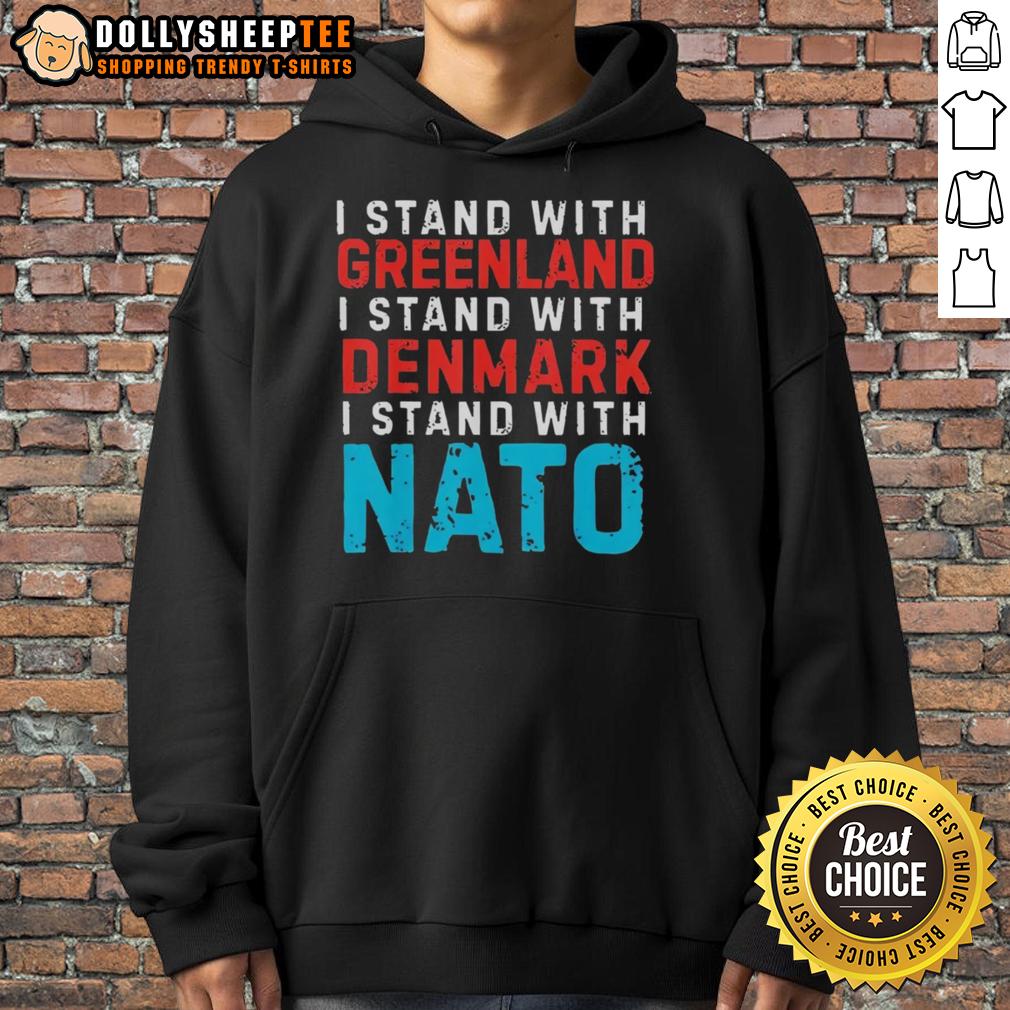 Original I Stand With Greenland Denmark NATO T-Shirt - Image 2