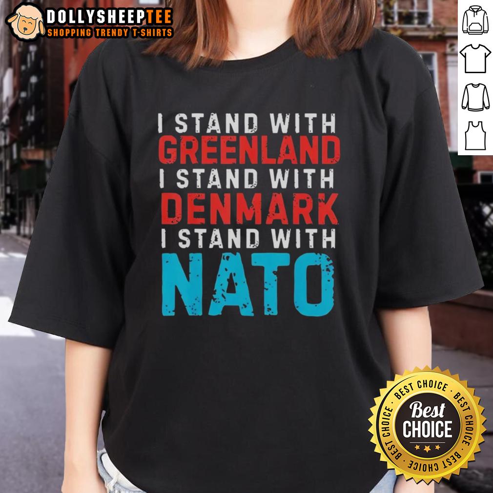 Original I Stand With Greenland Denmark NATO T-Shirt - Image 3
