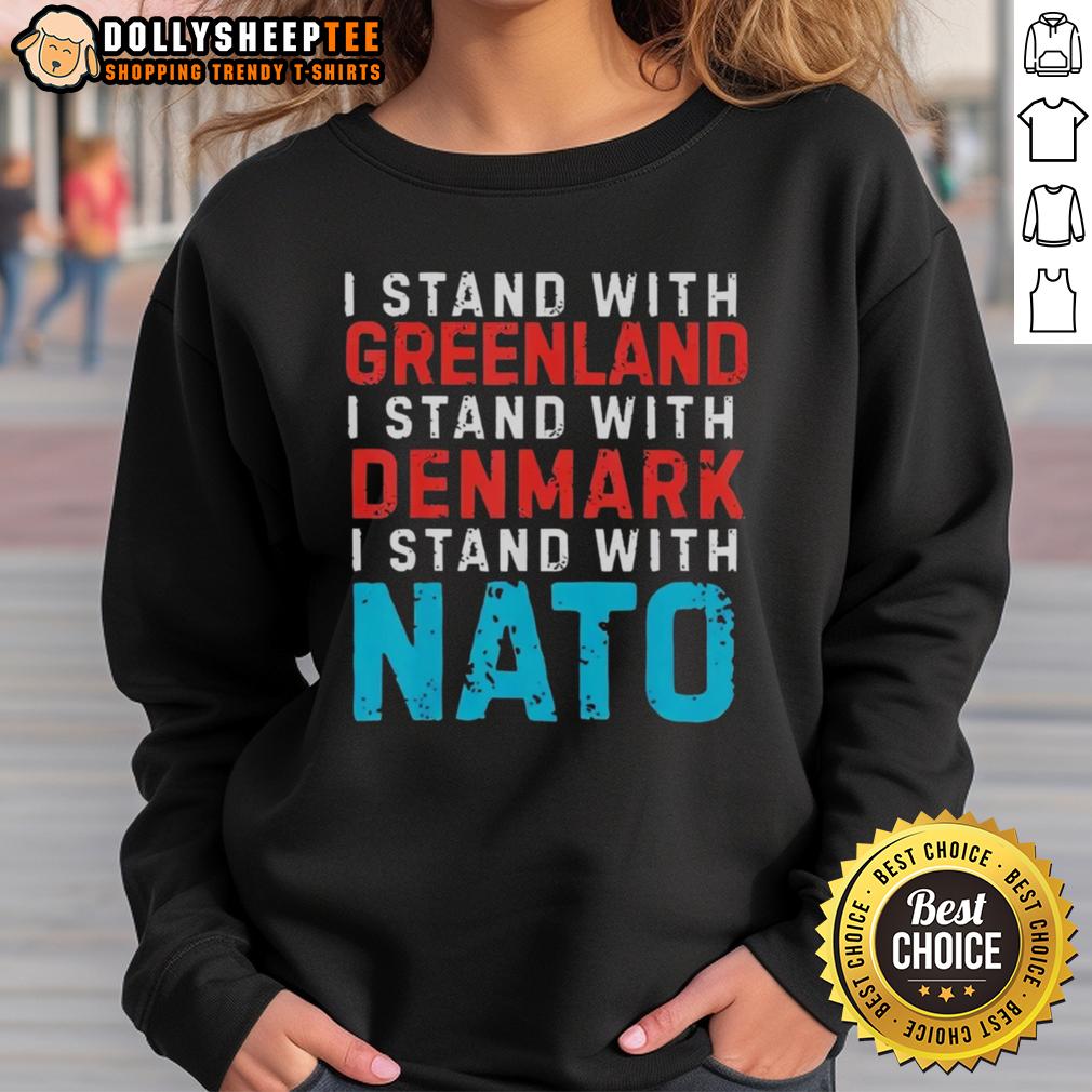 Original I Stand With Greenland Denmark NATO T-Shirt - Image 5