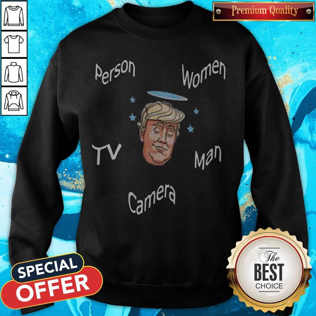 Person, Woman, Man, Camera, TV – Donald Trump’s Crazy Cognitive Test Word Association Shirt - Image 5