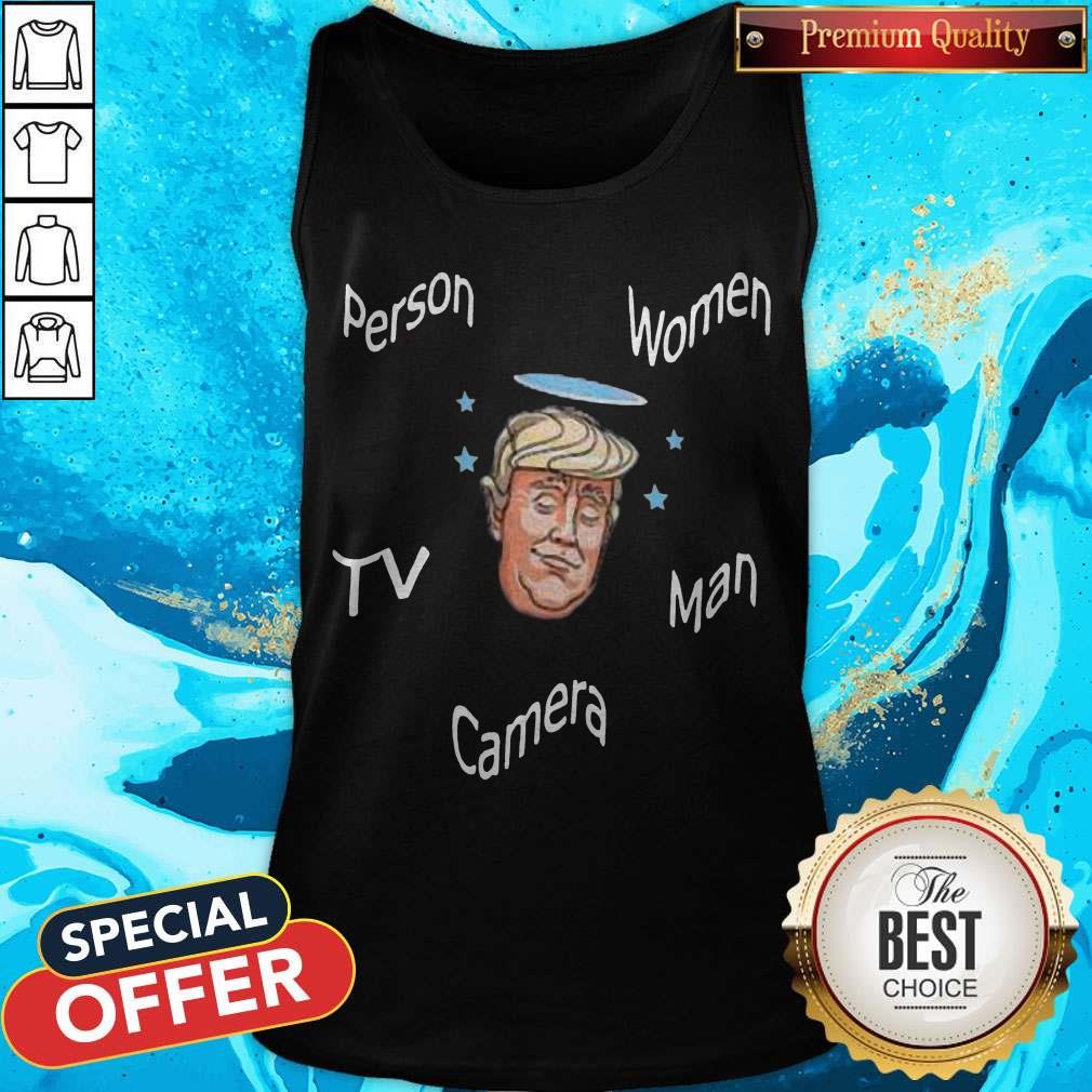 Person, Woman, Man, Camera, TV – Donald Trump’s Crazy Cognitive Test Word Association Shirt - Image 4