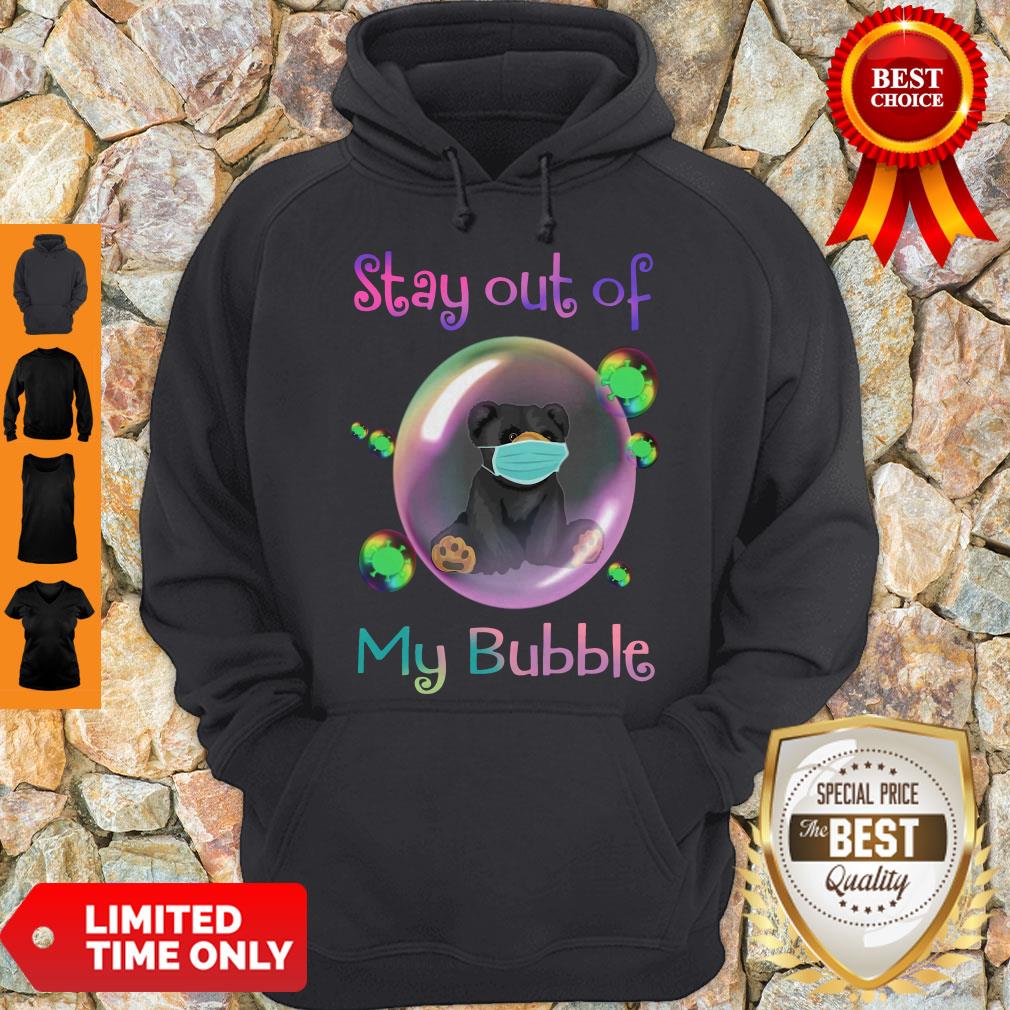 Funny Bear Face Mask Stay Out Of My Bubble Shirt - Image 4