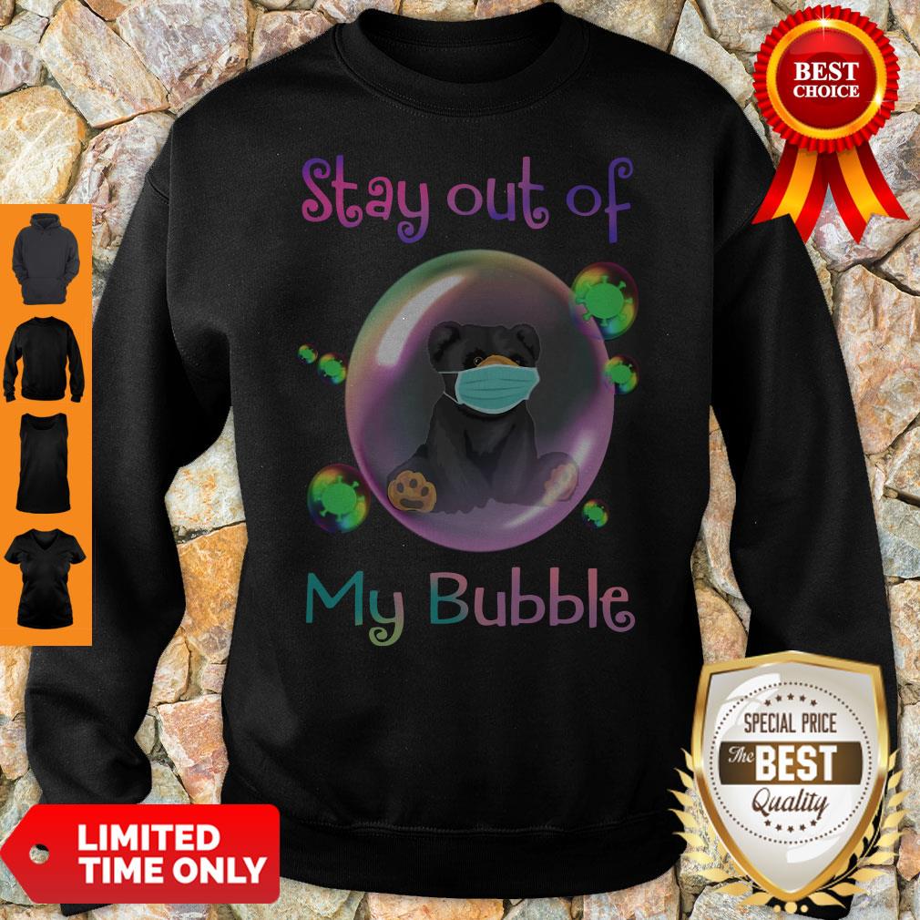 Funny Bear Face Mask Stay Out Of My Bubble Shirt - Image 3