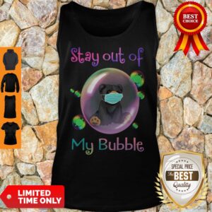 Alternative view of Funny Bear Face Mask Stay Out Of My Bubble Shirt