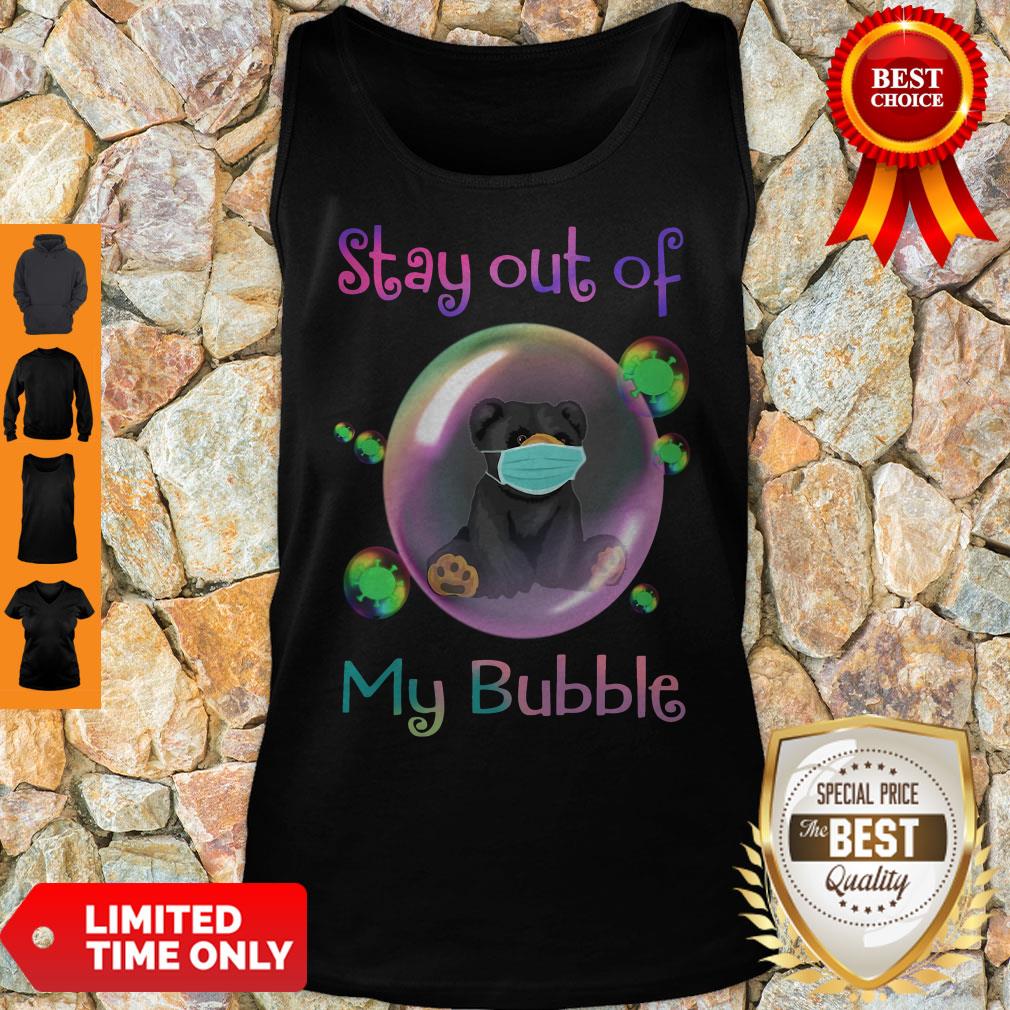Funny Bear Face Mask Stay Out Of My Bubble Shirt - Image 2