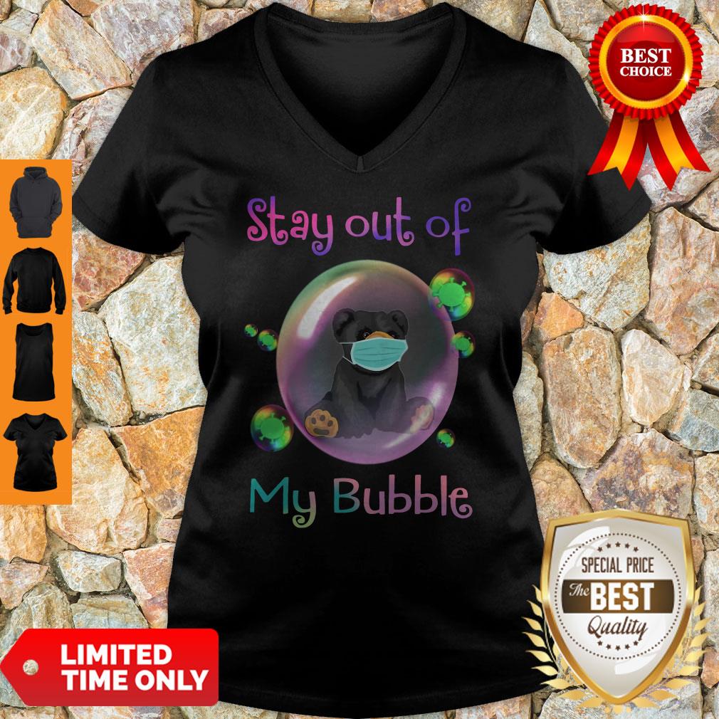 Funny Bear Face Mask Stay Out Of My Bubble Shirt - Image 5
