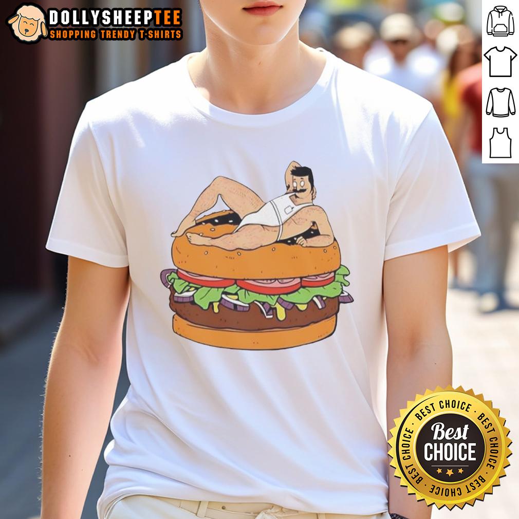 Hot Is Bob Belcher Bisexuals Hamburger Cartoon T-Shirt