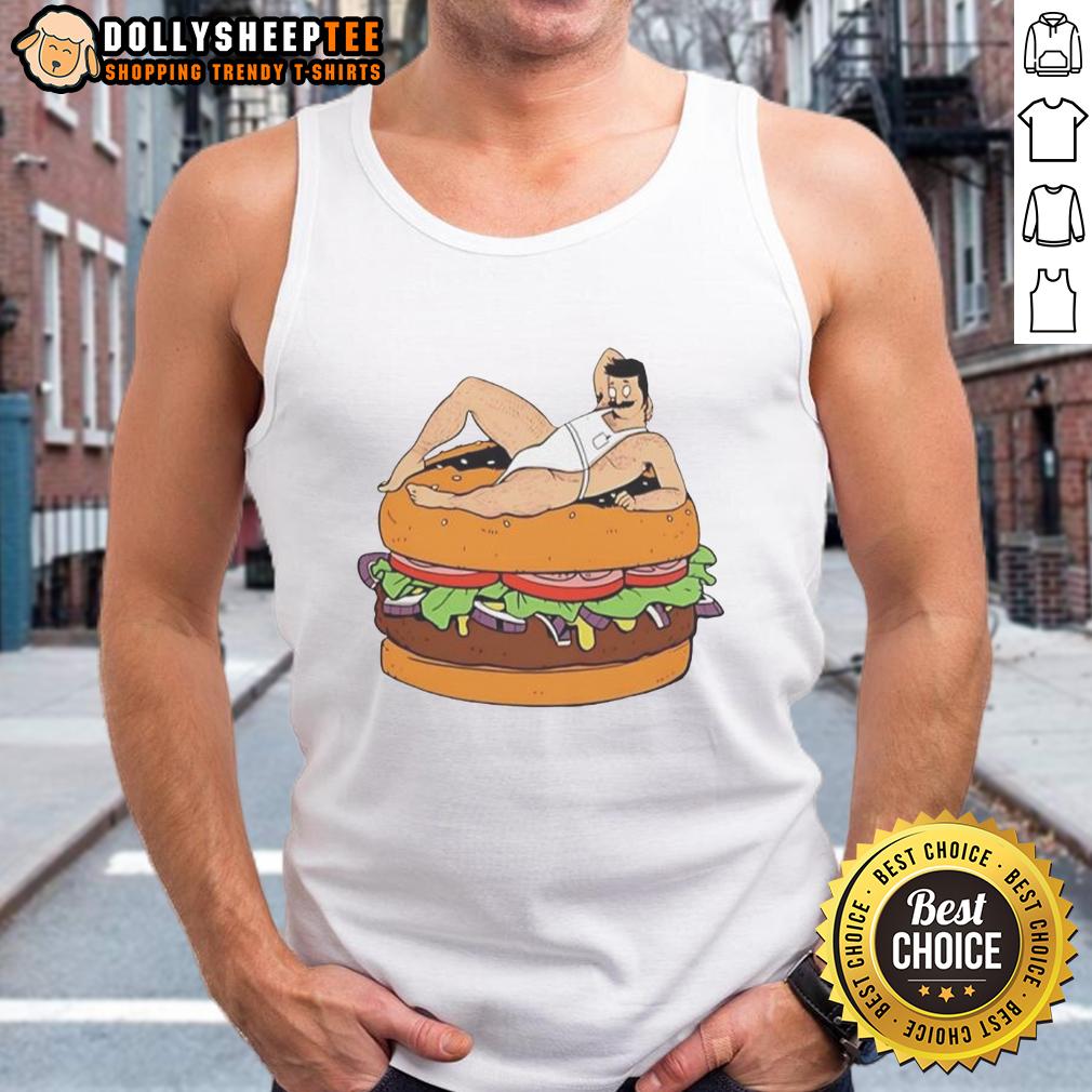 Hot Is Bob Belcher Bisexuals Hamburger Cartoon T-Shirt - Image 4