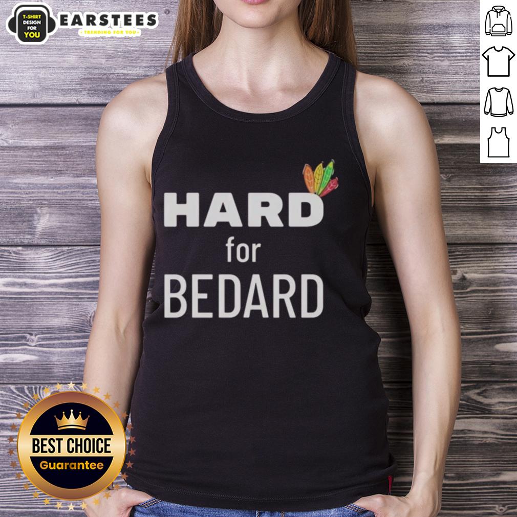 Top Chicago Blackhawks Hockey Hard For Bedard T-Shirt - Image 4