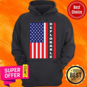 Alternative view of Funny American Flag Flag Deplorable Unisex Shirt