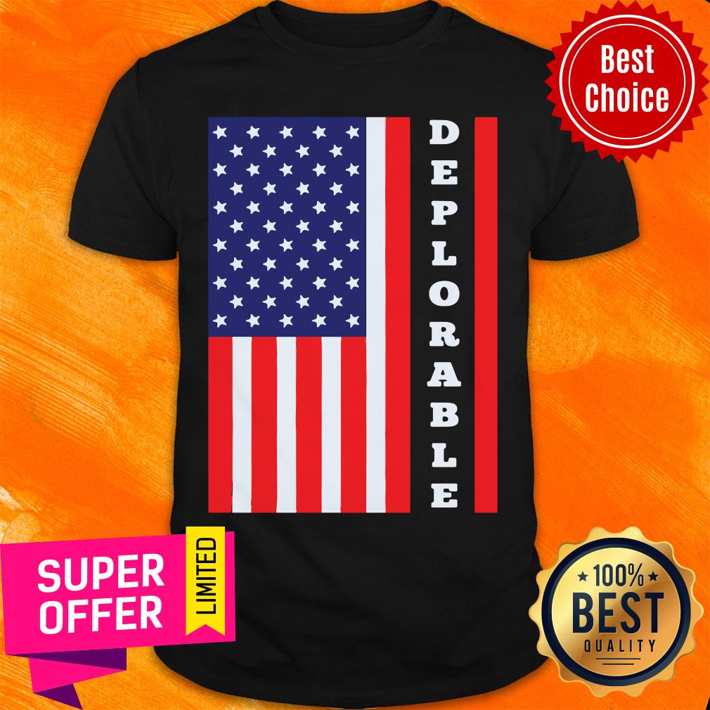 Funny American Flag Flag Deplorable Unisex Shirt