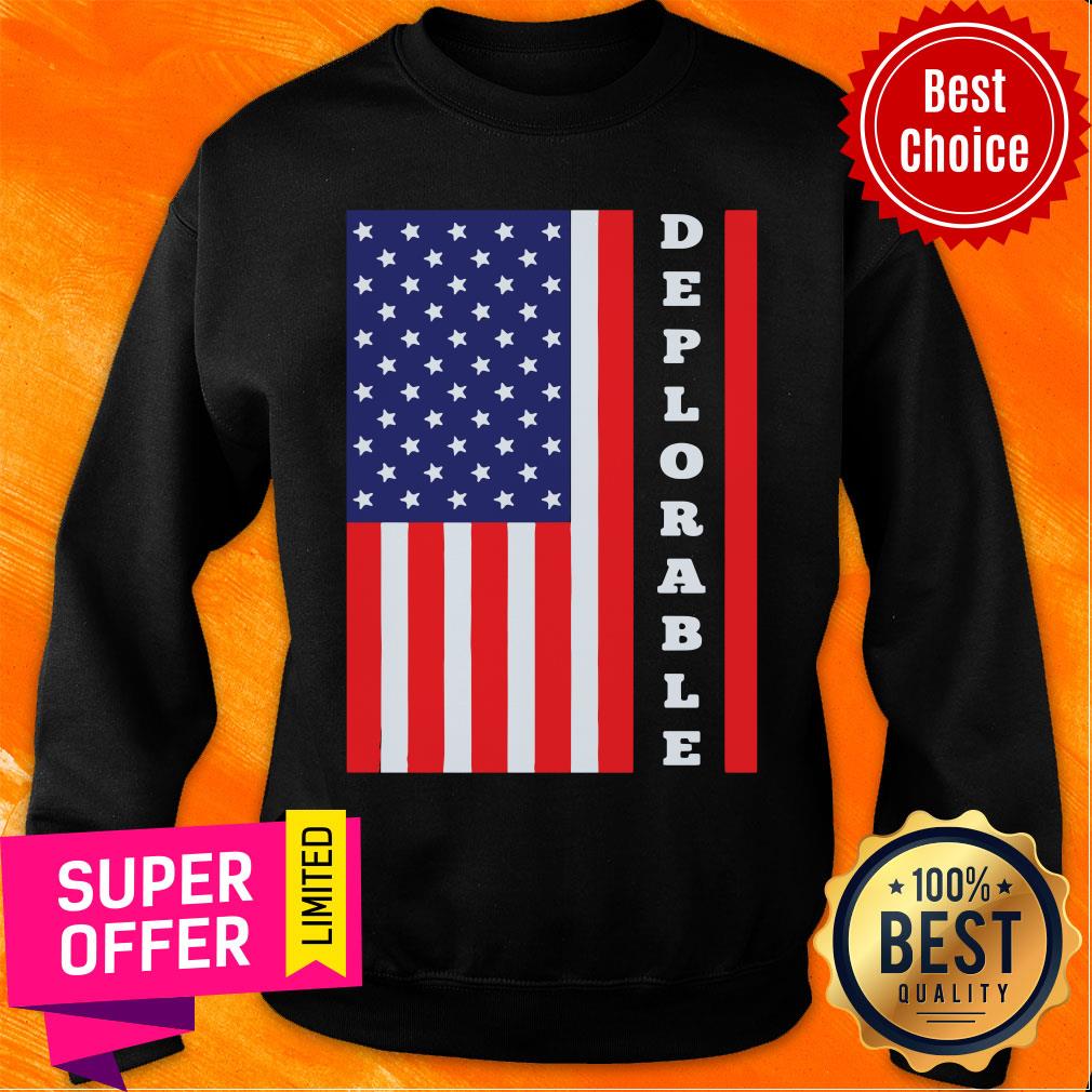 Funny American Flag Flag Deplorable Unisex Shirt - Image 5