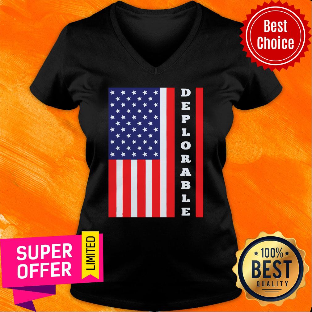Funny American Flag Flag Deplorable Unisex Shirt - Image 3