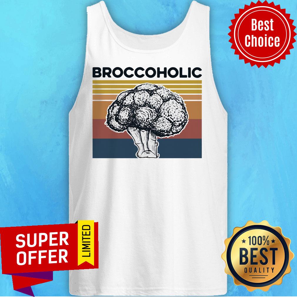 Funny Broccoholic Vintage Shirt - Image 5