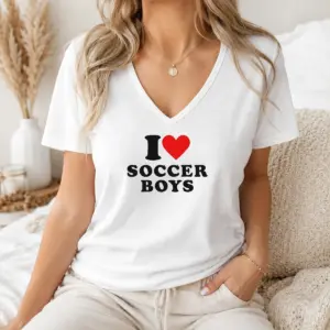 Alternative view of Premium Original I Love Soccer Boys Shirt