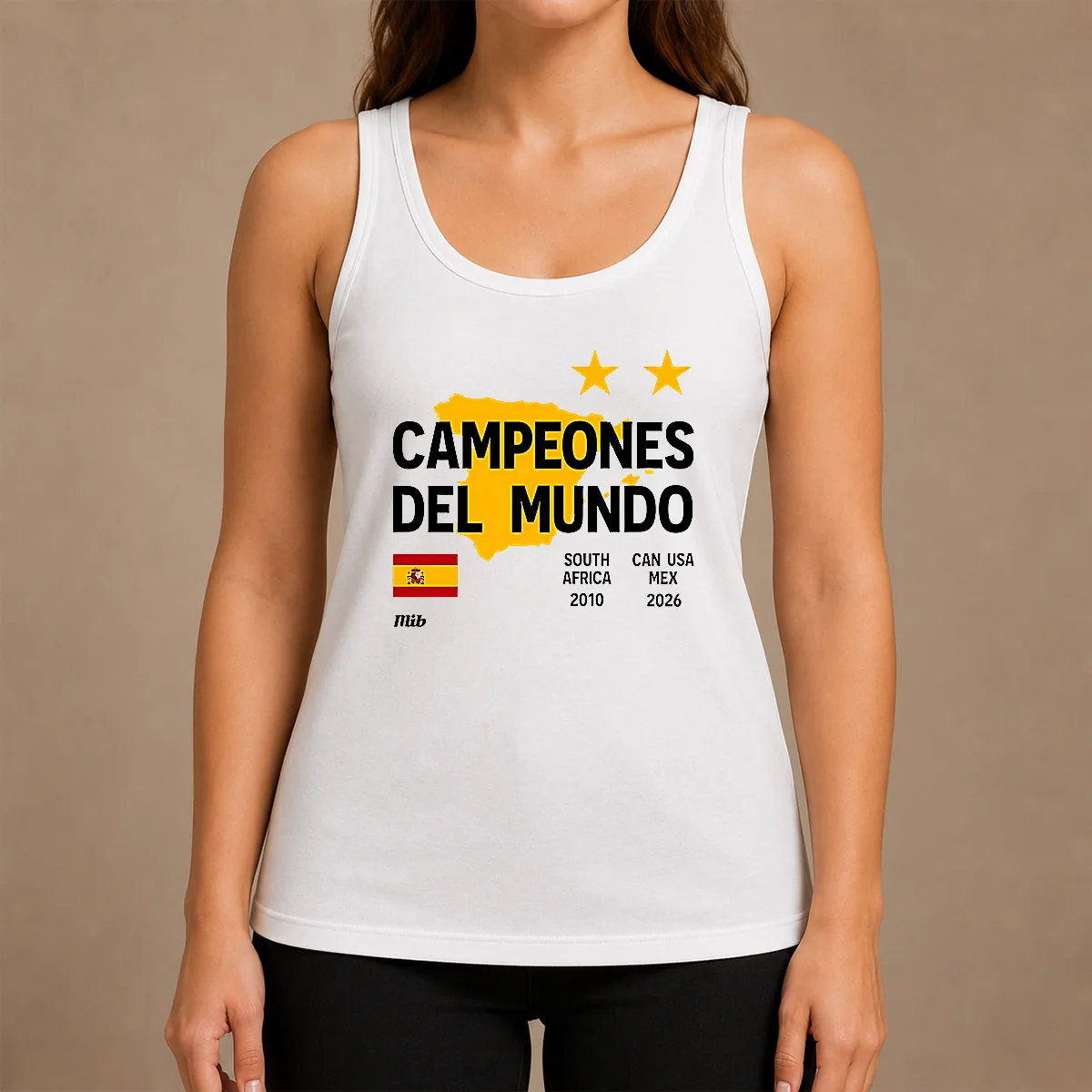Top Spain Campeones Del Mundo 2010 South Africa And 2026 World Cup Shirt - Image 3