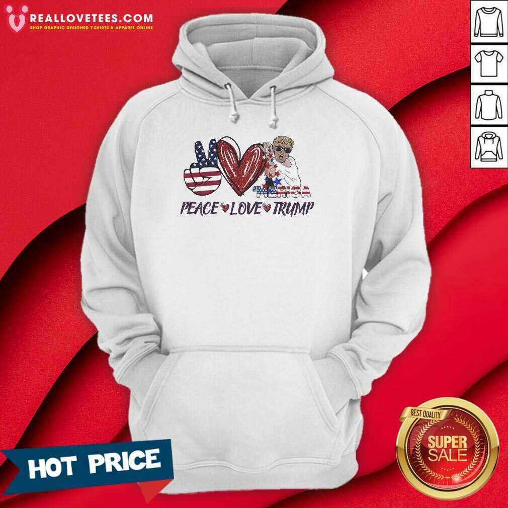 Peace Love Trump Salt Bae 4th Of July Shirt - Image 2