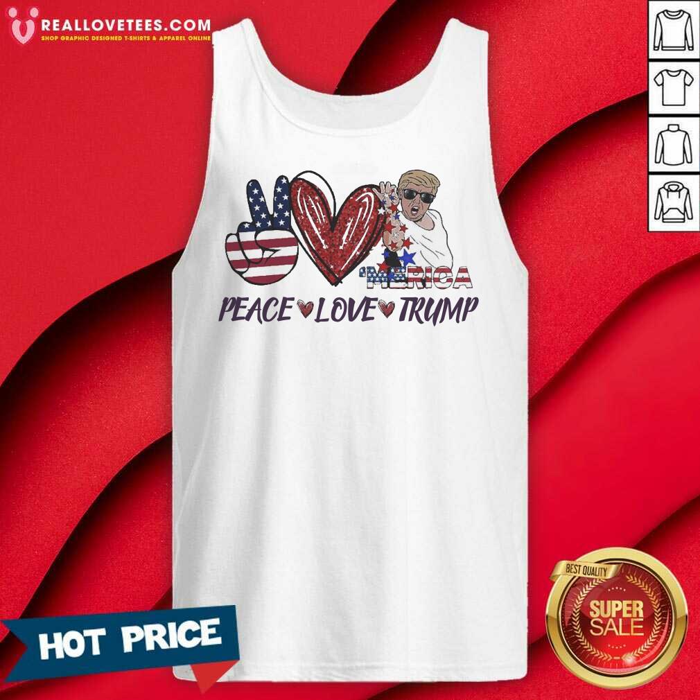 Peace Love Trump Salt Bae 4th Of July Shirt - Image 4