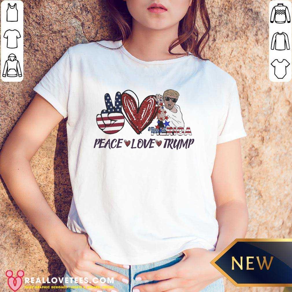 Peace Love Trump Salt Bae 4th Of July Shirt - Image 3