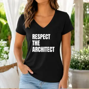 Alternative view of Awesome Respect The Architect Shirt