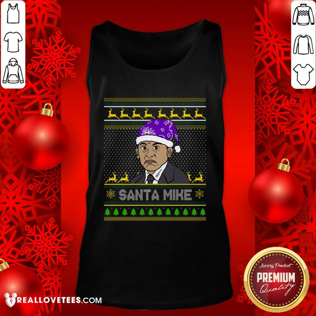 Love Michael Scott Santa Mike Ugly Christmas Shirt - Image 2