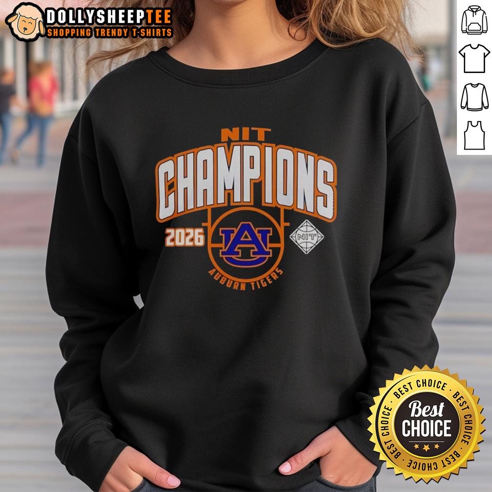 Official Auburn Tigers Men's Basketball NIT Champions 2026 T-Shirt - Image 5