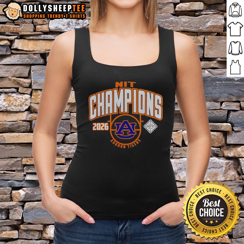 Official Auburn Tigers Men's Basketball NIT Champions 2026 T-Shirt - Image 4