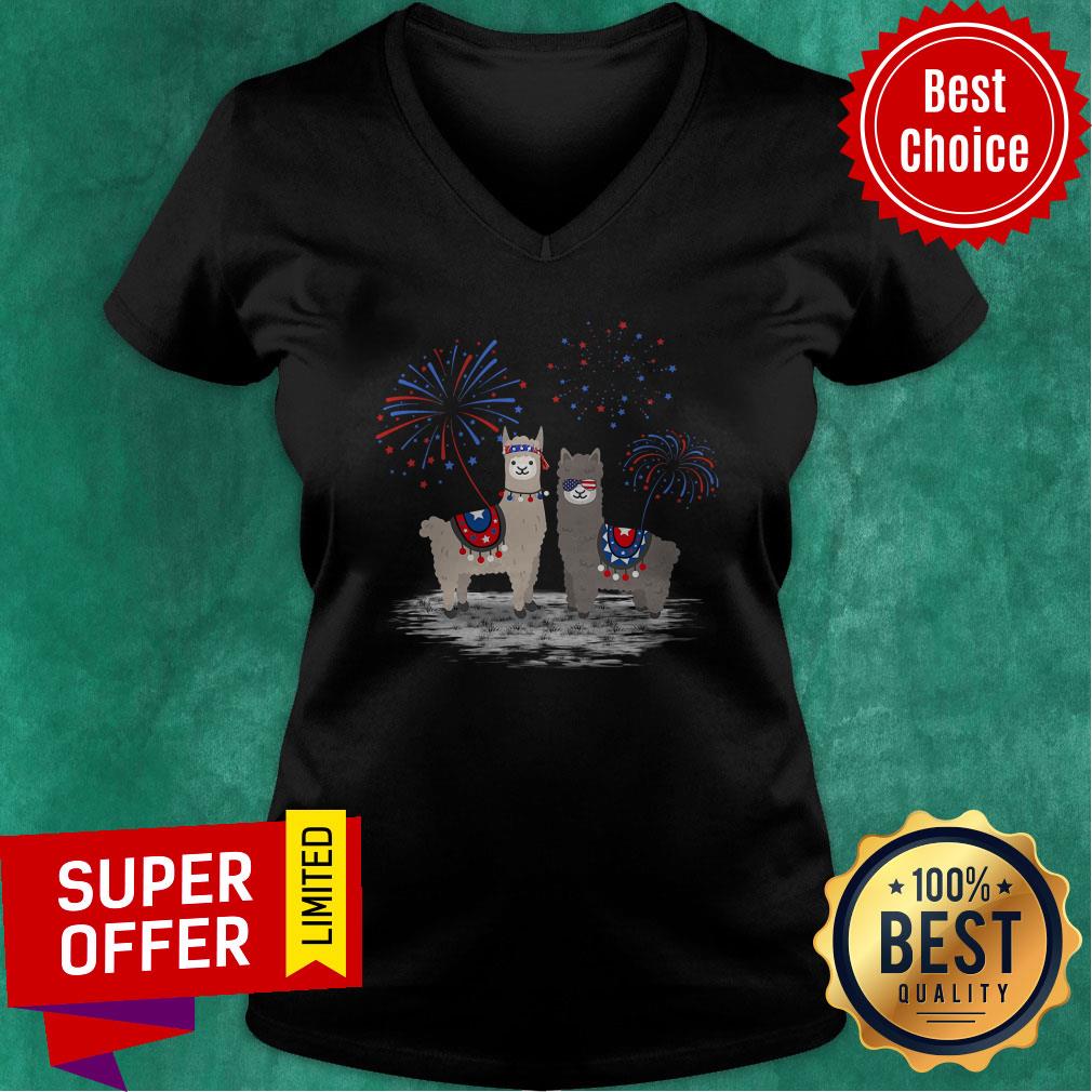Llama Alpaca 4th July Collection Shirt - Image 2