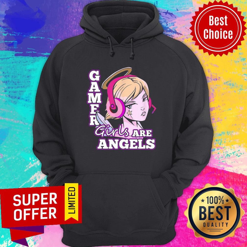 Official Gamer Girls Are Angels Shirt - Image 2