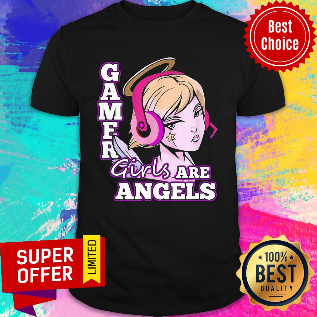 Official Gamer Girls Are Angels Shirt