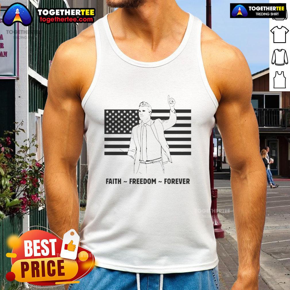 Top R.I.P Charlie Kirk Freedom Is Not Free Flag T-Shirt - Image 4