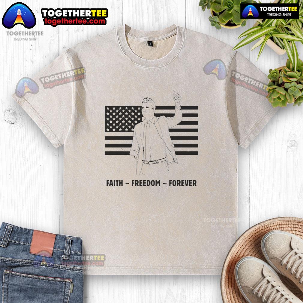 Top R.I.P Charlie Kirk Freedom Is Not Free Flag T-Shirt - Image 6