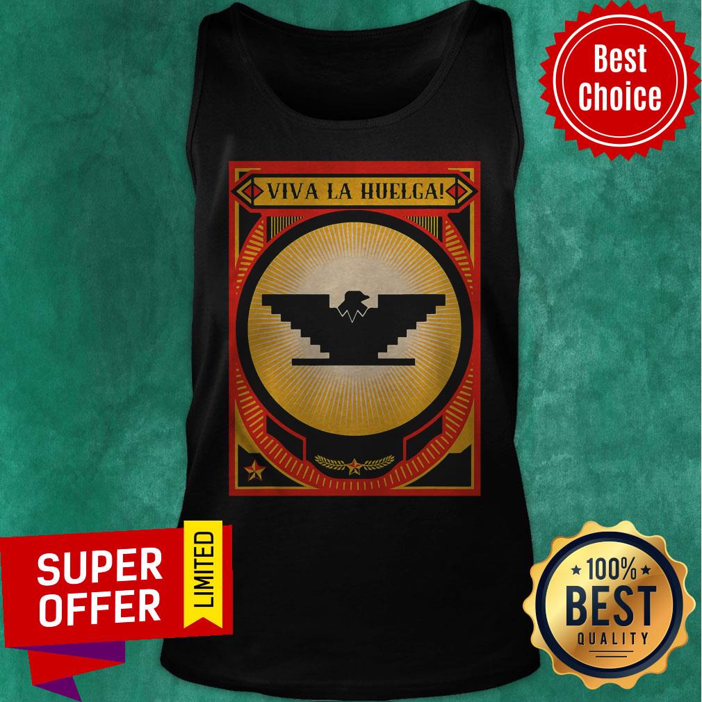 Huelga Bird Mexican Farmer United Farm Workers Labor Union Shirt - Image 4