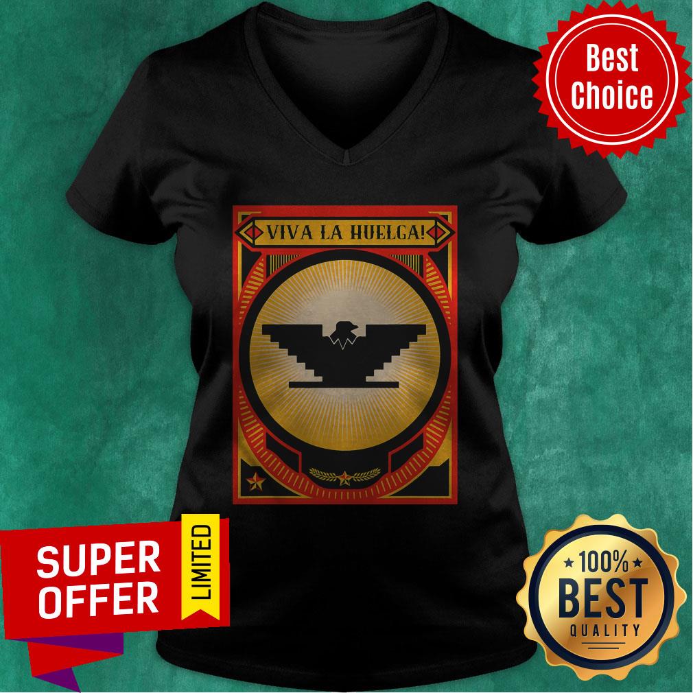 Huelga Bird Mexican Farmer United Farm Workers Labor Union Shirt - Image 5