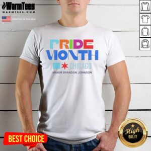 Nice Pride Month Chicago Mayor Brandon Johnson Shirt